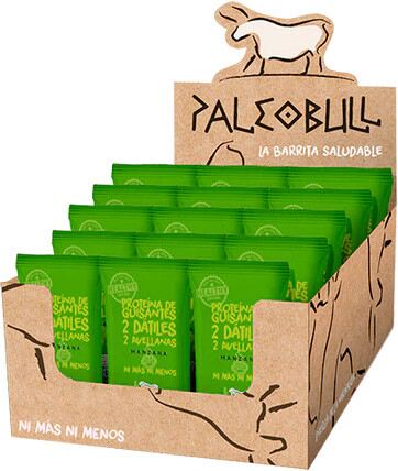 Paleobull Barrita Manzana Vegana 15 Barritas X 55 Gr