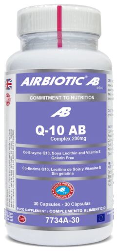 Airbiotic Q-10 Ab Complex 200 Mg 30 Caps