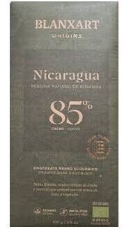 Blanxart Chocolate Negro 85% Nicaragua 75 Gr Eco