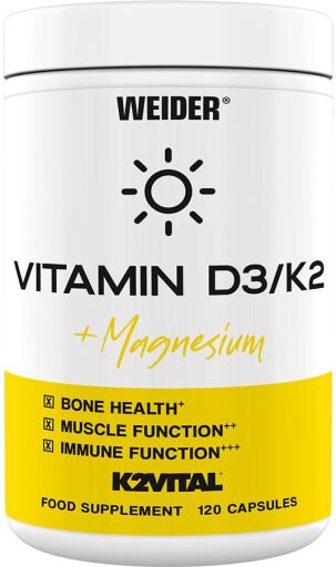 Weider Vitamin D3/k2 120 Caps