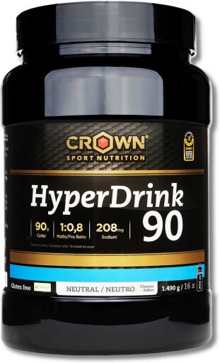 Crown Sport Nutrition Hyperdrink 90 1490 Gr / Alta En Hidratos De Carbono Y Extra De Sodio