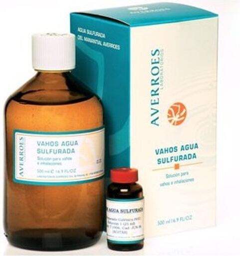 Averroes Vahos Agua Sulfurada 25 Ml Y 500 Ml