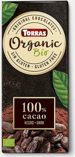 Torras Chocolate Negro 100% Cacao Criollo Forastero 100 G (chocolate - Cacao)