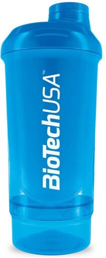 BioTech USA Wave+ Compact Shaker 500 Ml (+150 Ml) Azul