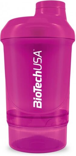 BioTech USA Wave+ Nano Shaker 300 Ml (+150 Ml) Magic Magenta