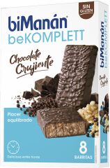 Be Komplett Barritas Chocolate Crujiente 8 Uds Unisex