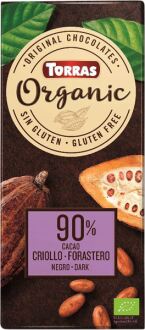 Torras Chocolate Negro 90 % Cacao Criollo Forastero 100 G