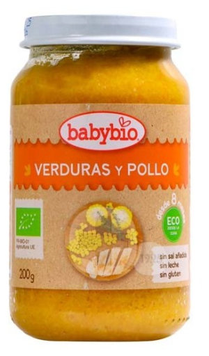 Babybio Tarrito Verduras y Pollo 200 Gr