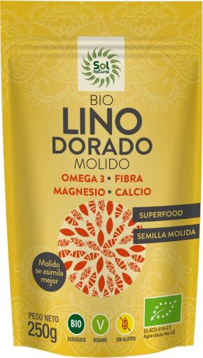 Semillas De Lino Doradas Trituradas Bio 250 G