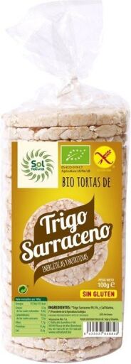 SolNatural Tortas De Trigo Sarraceno Sin Gluten Bio 100 G