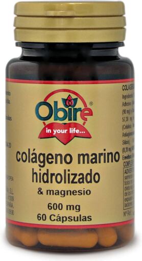 Obire Colageno Hidrolizado + Magnesio 600 Mg 60 Caps