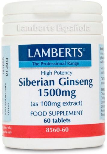 Ginseng Siberiano 1500mg 60 Caps