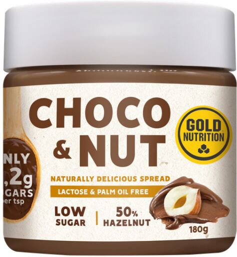 GoldNutrition Choco Nut - Crema Chocolate y Avellanas 180 gr