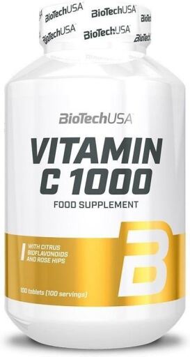 BioTech USA Vitamin C 1000 100 Tabletas