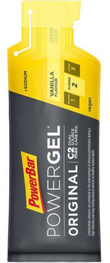 Power Gel Original 1 x 41 gr - Sin Cafe&iacute;na - Ideal para Tomar Durante tus Entrenamientos - Con Zumo de Fruta Concentrado - Apto para Veganos