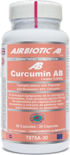 Airbiotic Curcumin Ab Complex 10000 mg Curcuma Bromelina Pire