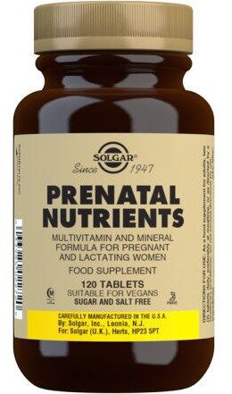 Nutrientes Prenatales - Prenatal Nutrients 120 tabs