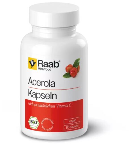 Raab Vitalfood Acerola 500mg 80 Cap Vegan Sg