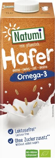 Natumi Bebida De Avena Y Omega 3 Bio 1 L