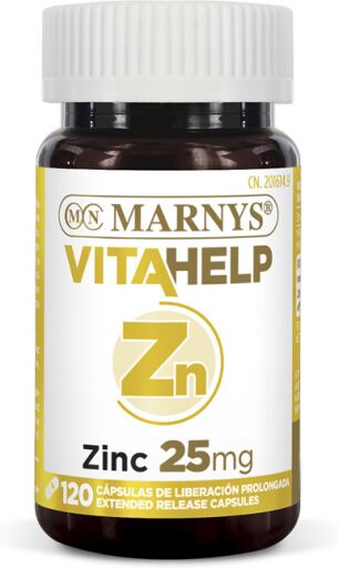 Marnys Vitahelp Zinc 25 Mg 120 Perlas