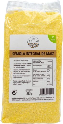 IntSalim S&eacute;mola Ma&iacute;z Integral 500 G