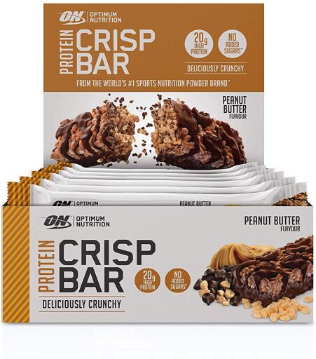 Optimum Nutrition Crispy Bar 10 Barritas X 65 Gr
